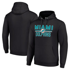 NFL Miami Dolphins Starter Unisex Team Mesh Print Graphic Tri-Blend Pullover Hoodie