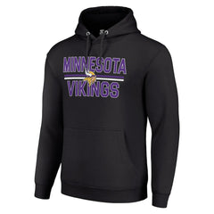 NFL Minnesota Vikings Starter Unisex Team Mesh Print Graphic Tri-Blend Pullover Hoodie