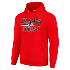 NFL Atlanta Falcons Starter Unisex Team Mesh Print Graphic Tri-Blend Pullover Hoodie