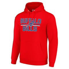NFL Buffalo Bills Starter Unisex Team Mesh Print Graphic Tri-Blend Pullover Hoodie