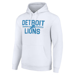 NFL Detroit Lions Starter Unisex Team Mesh Print Graphic Tri-Blend Pullover Hoodie