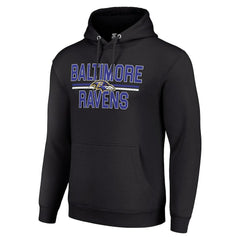 NFL Baltimore Ravens Starter Unisex Team Mesh Print Graphic Tri-Blend Pullover Hoodie