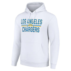 NFL Los Angeles Chargers Starter Unisex Team Mesh Print Graphic Tri-Blend Pullover Hoodie
