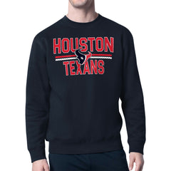 NFL Houston Texans Starter Team Mesh Print Graphic Pullover Sweatshirt