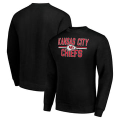 NFL Kansas City Chiefs Starter Team Mesh Print Graphic Pullover Sweatshirt
