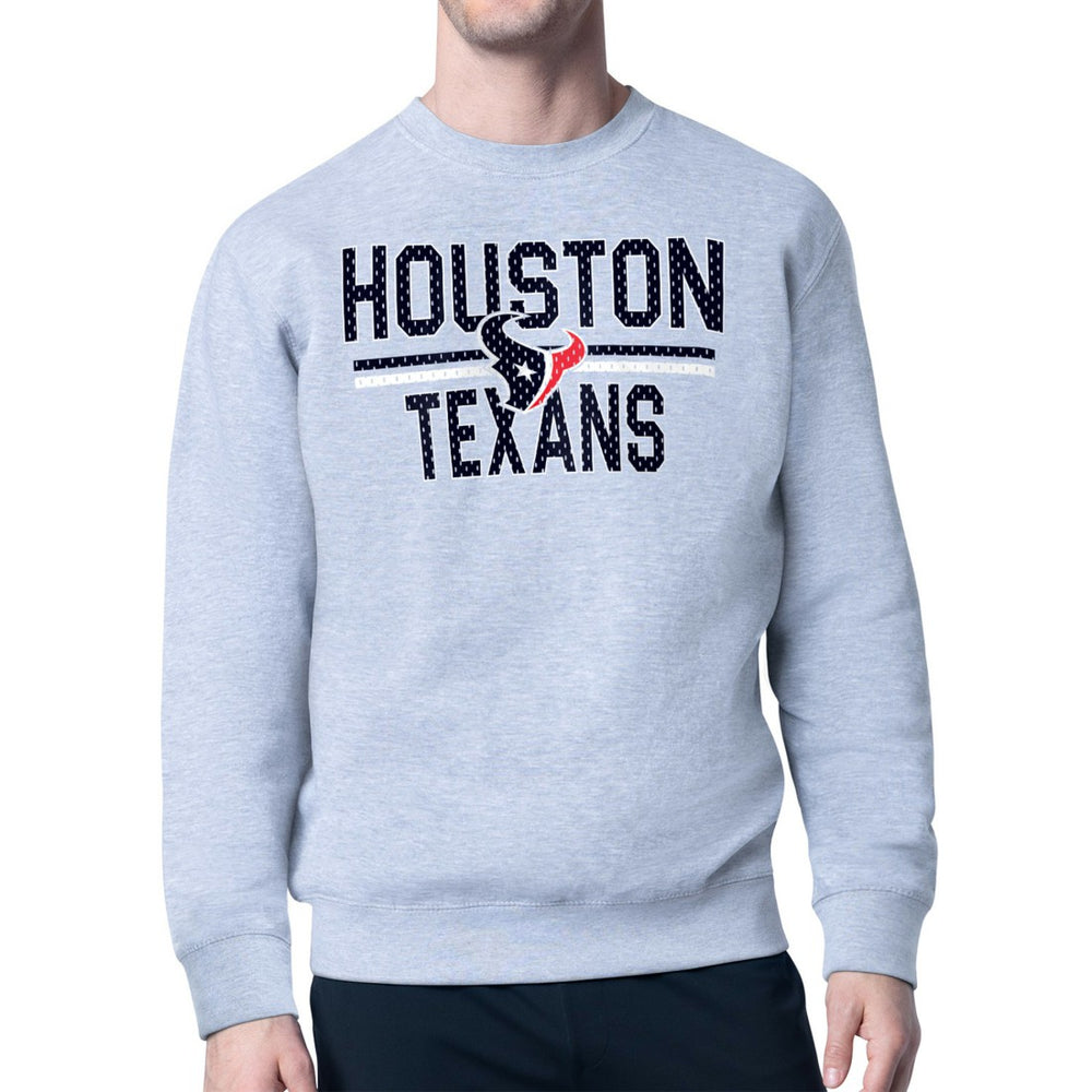 NFL Houston Texans Starter Team Mesh Print Graphic Pullover Sweatshirt