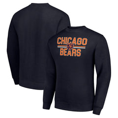 NFL Chicago Bears Starter Team Mesh Print Graphic Pullover Sweatshirt