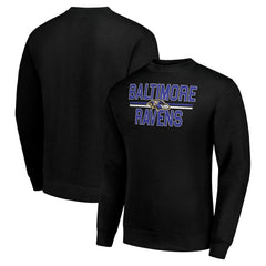 NFL Baltimore Ravens Starter Team Mesh Print Graphic Pullover Sweatshirt
