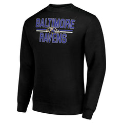 NFL Baltimore Ravens Starter Team Mesh Print Graphic Pullover Sweatshirt