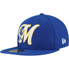 Milwaukee Brewers Duo Logo 2.0 59FIFTY Fitted Hat - Royal | New Era