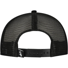 Chicago White Sox Retro Bold A-Frame Trucker 9FORTY Adjustable Hat - Black | New Era