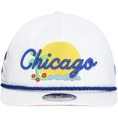 Chicago Cubs Paradise Golfer Adjustable Hat - White | New Era