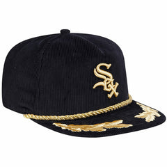 Chicago White Sox Corduroy Filigree Golfer Adjustable Hat - Black | New Era