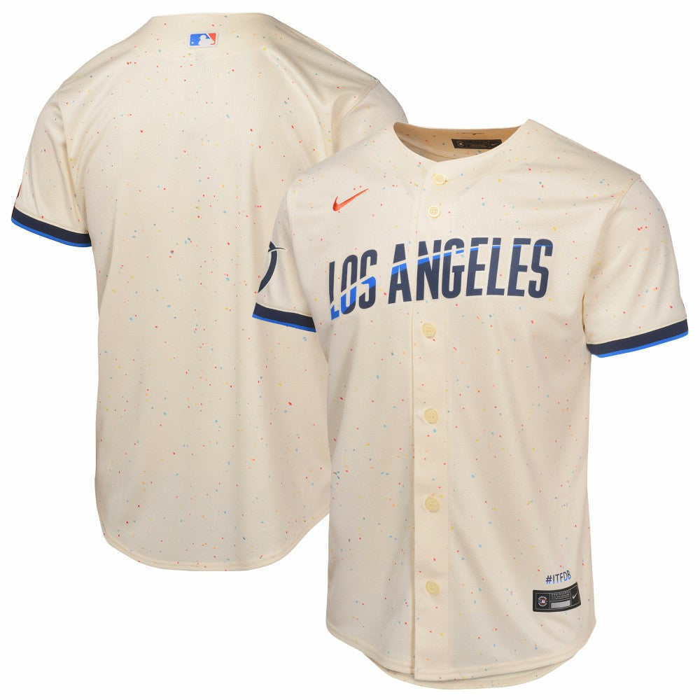 Los Angeles Dodgers Youth 2024 City Connect Limited Jersey - Cream | Nike
