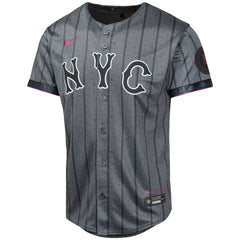 Francisco Alvarez New York Mets Youth 2024 City Connect Limited Player Jersey - Graphite | Nike