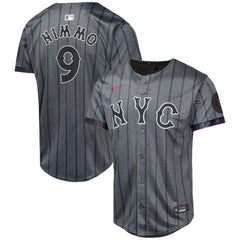 Brandon Nimmo New York Mets Youth 2024 City Connect Limited Player Jersey - Graphite | Nike