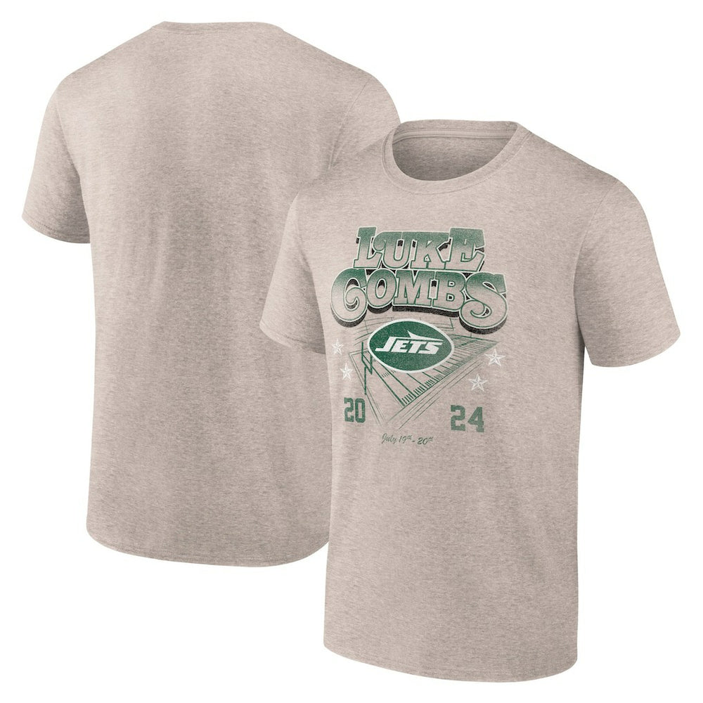 NFL New York Jets Luke Combs x Growin' Up and Gettin' Old Tour T-Shirt