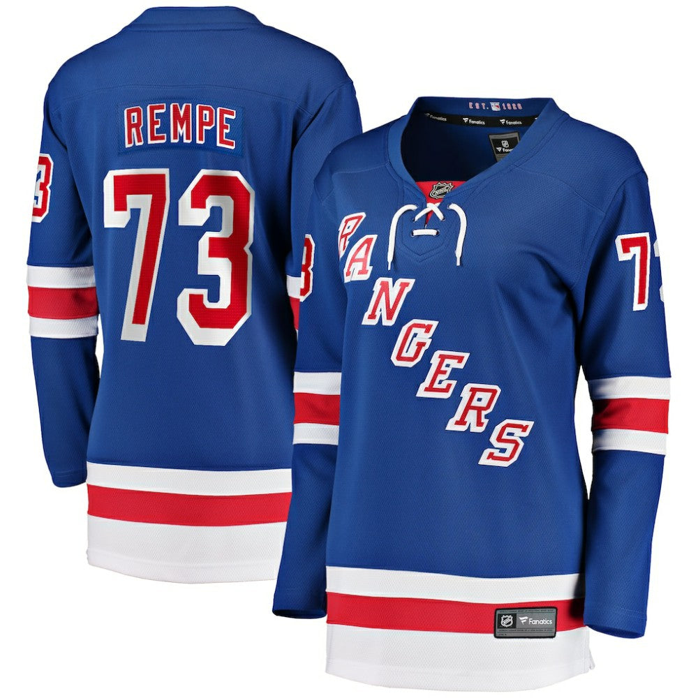 Matt Rempe New York Rangers Fanatics Women's Home Breakaway Jersey
