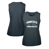 Minnesota Timberwolves Levelwear Women's Macy Tank Top - Navy on sale