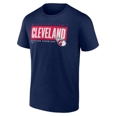 Cleveland Guardians Blocked Out T-Shirt - Navy