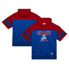 NFL New England Patriots Off Field Vintage Logo Short Sleeve Pullover Hoodie