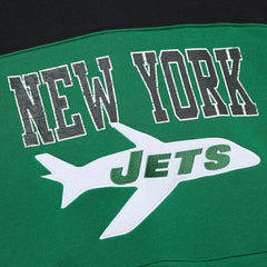 NFL New York Jets Off Field Vintage Logo Short Sleeve Pullover Hoodie