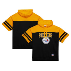 NFL Pittsburgh Steelers Off Field Vintage Logo Short Sleeve Pullover Hoodie