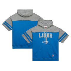 NFL Detroit Lions Off Field Vintage Logo Short Sleeve Pullover Hoodie