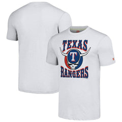 Texas Rangers Homage Grateful Dead Tri-Blend T-Shirt - Ash