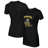 Pittsburgh Pirates Tiny Turnip Women's Triceratops T-Shirt - Black