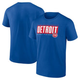 Detroit Pistons Blocked Out T-Shirt sale - Blue outlet