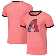 Arizona Diamondbacks Majestic Threads Ringer Tri-Blend T-Shirt - Red