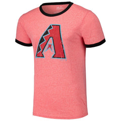 Arizona Diamondbacks Majestic Threads Ringer Tri-Blend T-Shirt - Red