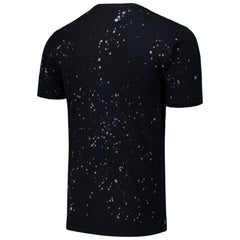 Atlanta Braves Majestic Threads Splatter T-Shirt - Black/White