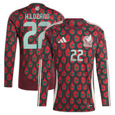 Hirving Lozano Mexico National Team 2024 Home Replica Player Long Sleeve Jersey / Soccer Outlet