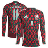 Santiago Giménez Mexico National Team 2024 Home Replica Player Long Sleeve Jersey / Soccer Hot sale