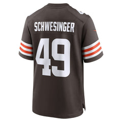 NFL Cleveland Browns Carson Schwesinger 2025 NFL Draft Game Jersey