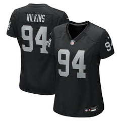 NFL Las Vegas Raiders Christian Wilkins Women's Team Game Jersey
