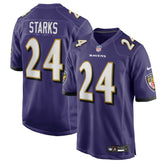 NFL Baltimore Ravens Malaki Starks 2025 NFL Draft First Round Pick Game Jersey