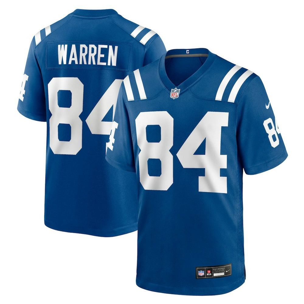 NFL Indianapolis Colts Tyler Warren 2025 NFL Draft First Round Pick Game Jersey