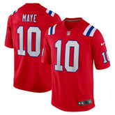 NFL New England Patriots Drake Maye Player Game Jersey