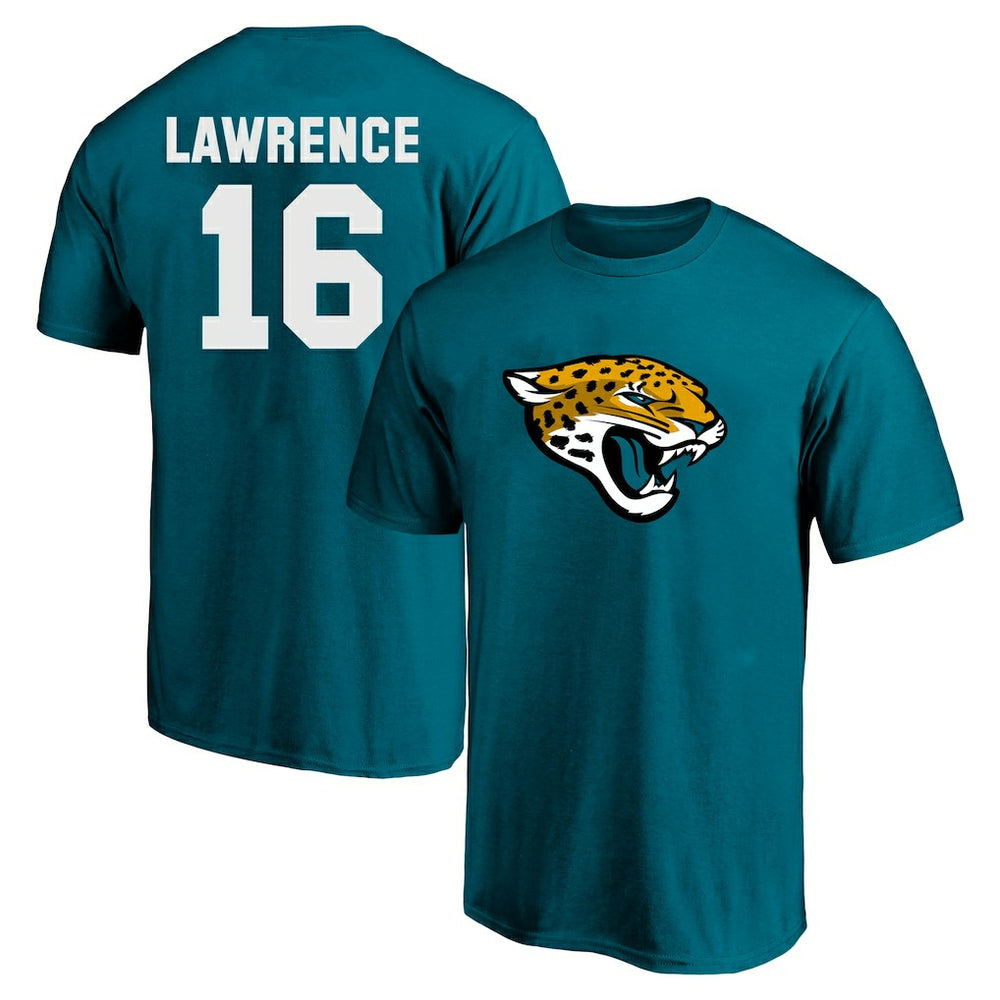 NFL Jacksonville Jaguars Trevor Lawrence Big & Tall Player Name & Number T-Shirt