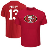 NFL San Francisco 49ers Brock Purdy Big & Tall Player Name & Number T-Shirt