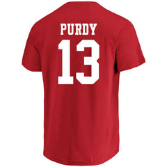 NFL San Francisco 49ers Brock Purdy Big & Tall Player Name & Number T-Shirt