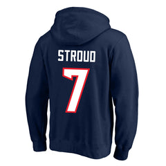 NFL Houston Texans C.J. Stroud Big & Tall Name & Number Fleece Pullover Hoodie