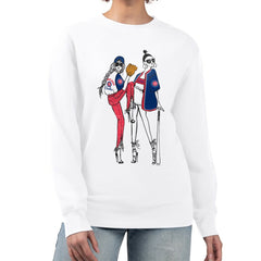 Chicago Cubs G-III 4Her by Carl Banks Women's Baseball Girls Fleece Pullover Sweatshirt - White