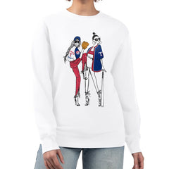 Texas Rangers G-III 4Her by Carl Banks Women's Baseball Girls Fleece Pullover Sweatshirt - White