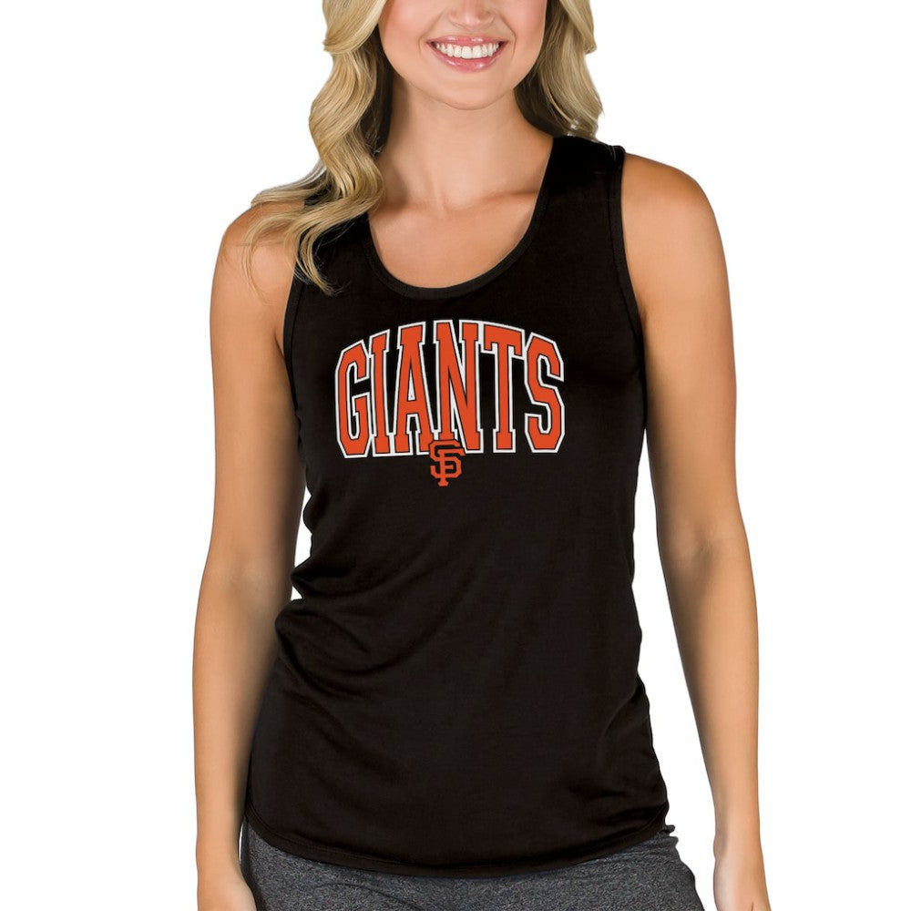 San Francisco Giants Concepts Sport Women's Marathon Racerback Tank Top - Black