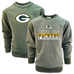 NFL Green Bay Packers Wes & Willy Youth Reversible Fleece Pullover Sweatshirt