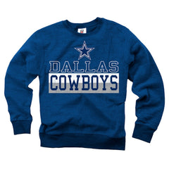 NFL Dallas Cowboys Wes & Willy Youth Reversible Fleece Pullover Sweatshirt